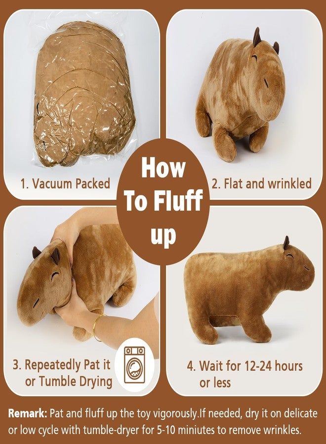 EVOLVEOVER Capybara Plush Toy, Stuffed Capybara Gifts (7.8 inches) - Image 5